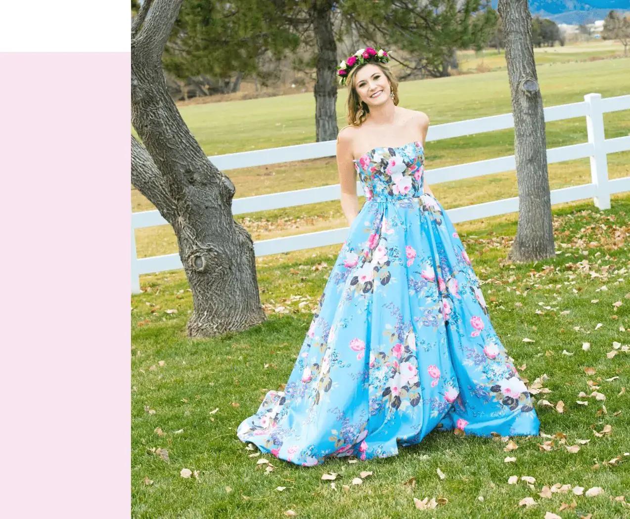 FUN + FLAWLESS FLORAL PROM DRESSES Image
