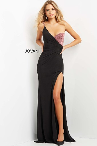 Jovani 09021 #3 Black/Pink thumbnail