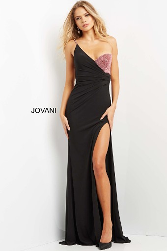 Jovani 09021 #5 Black/Pink thumbnail