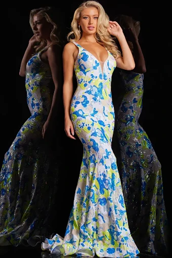 Jovani 26130 #0 default Yellow/Blue thumbnail