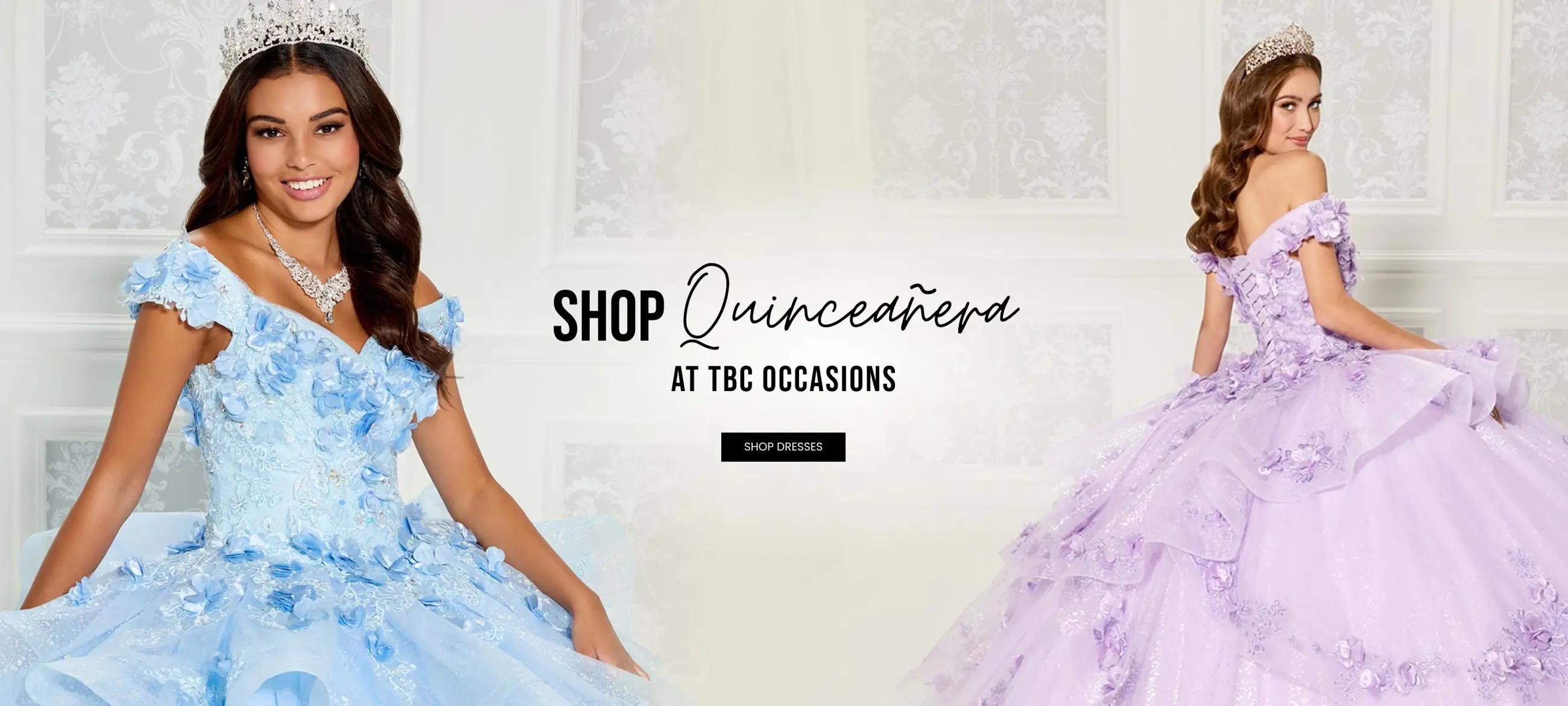 Shop Quinceanera dresses at TBC Occasions in CO