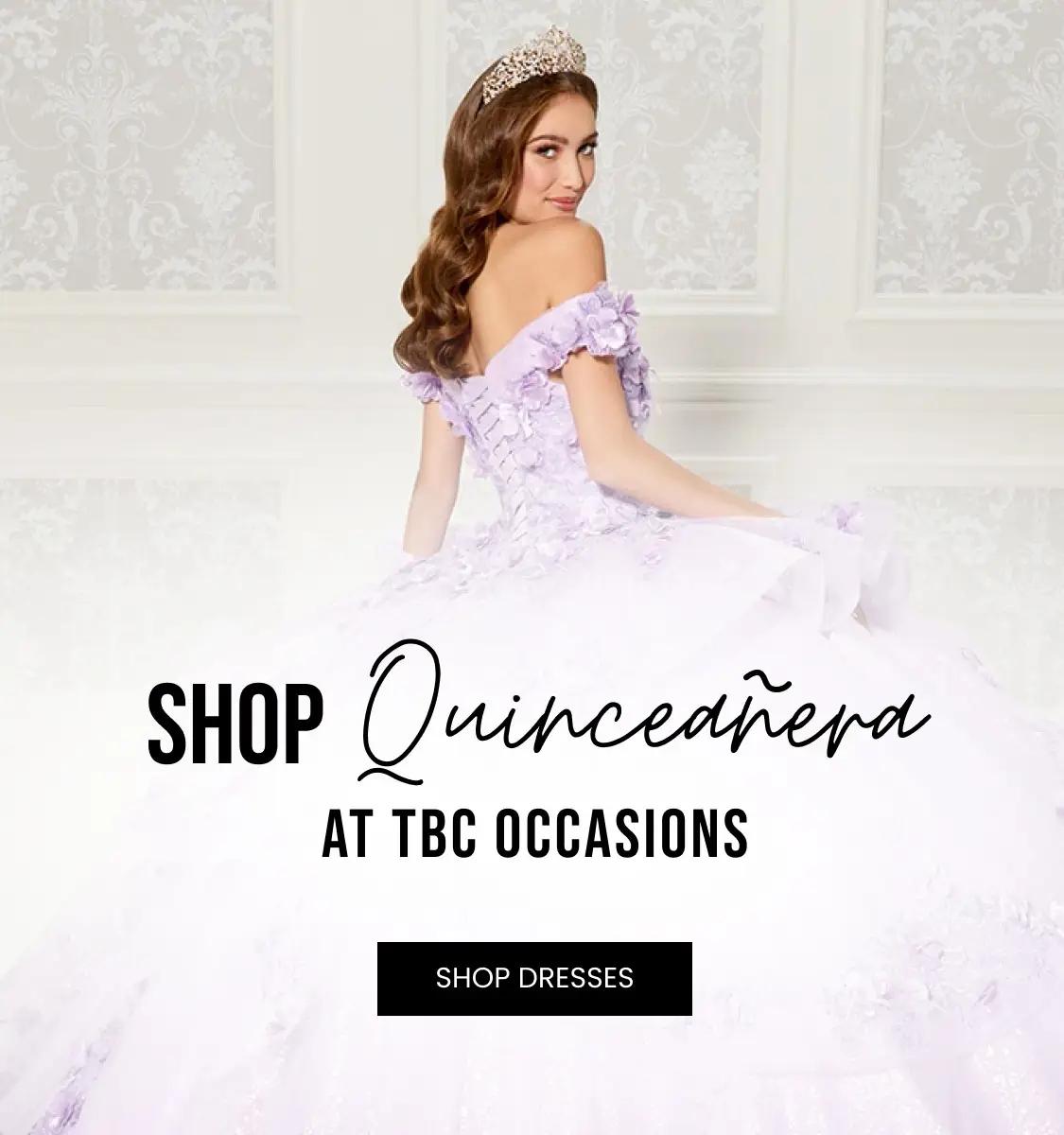 Shop Quinceanera dresses at TBC Occasions in CO