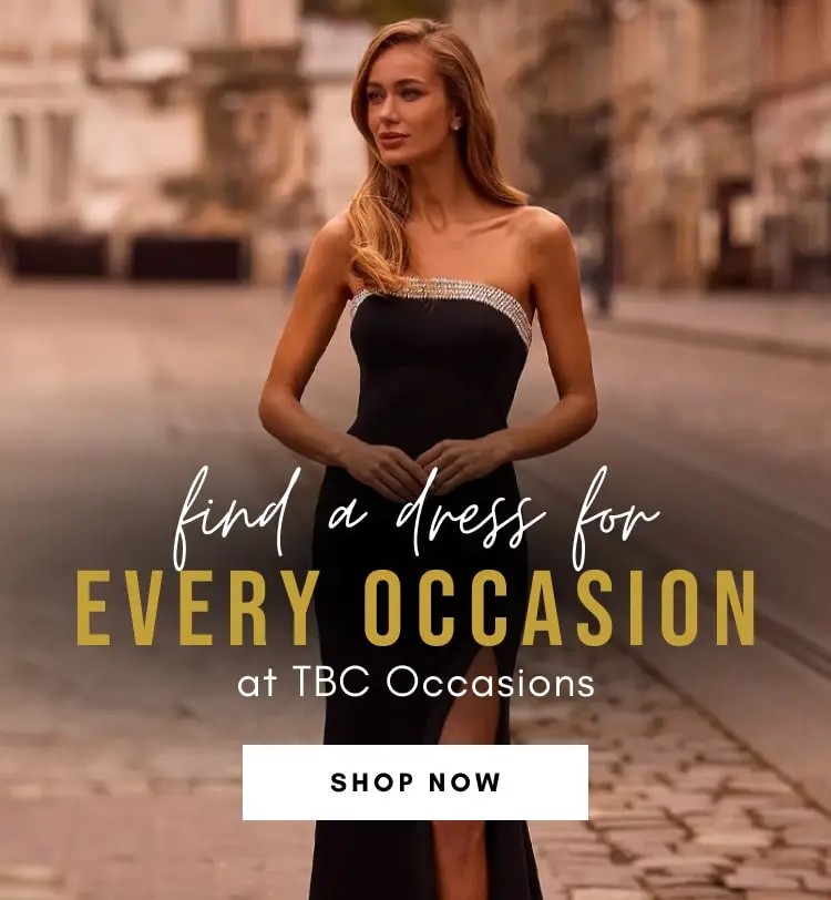 social occasion gowns at TBC Occasions in CO